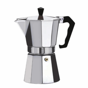 CAFETERA DE ALUMINIO 6 TAZAS Asa de Baquelita